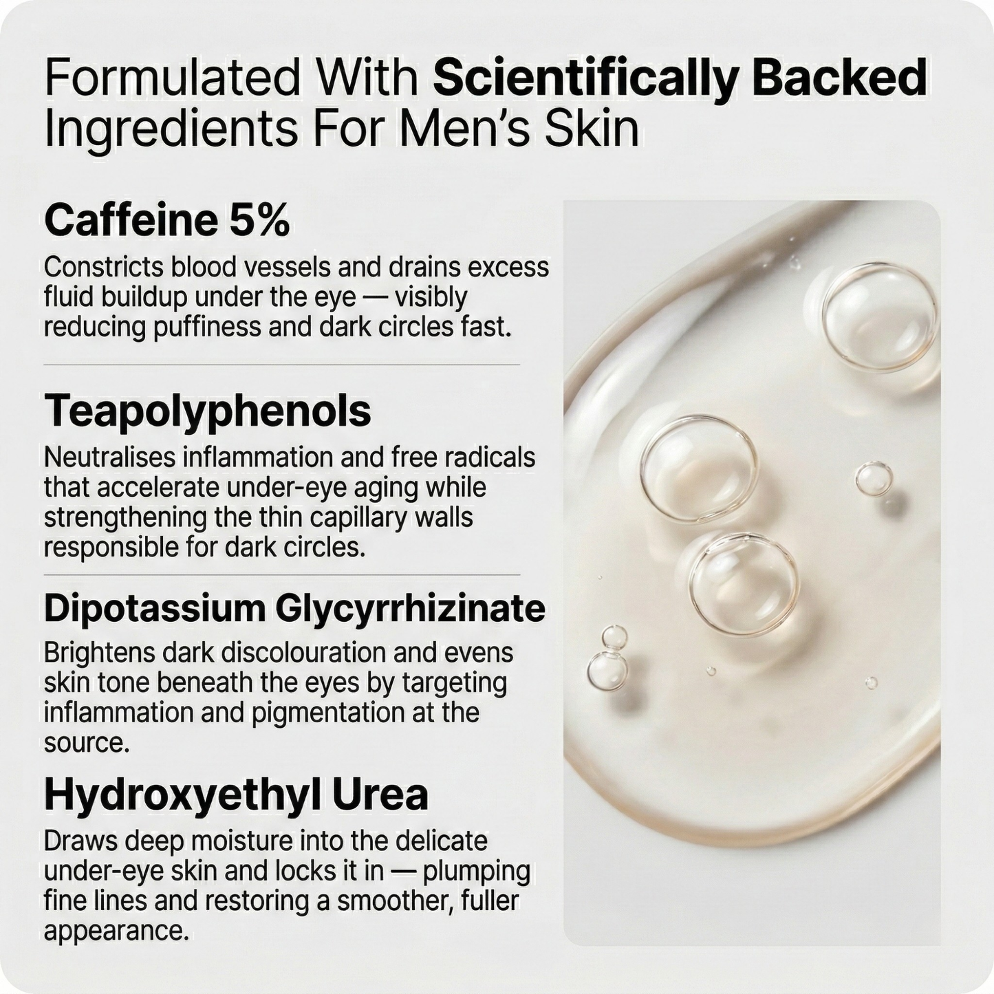 Zentifel Caffeine Booster Eye Serum